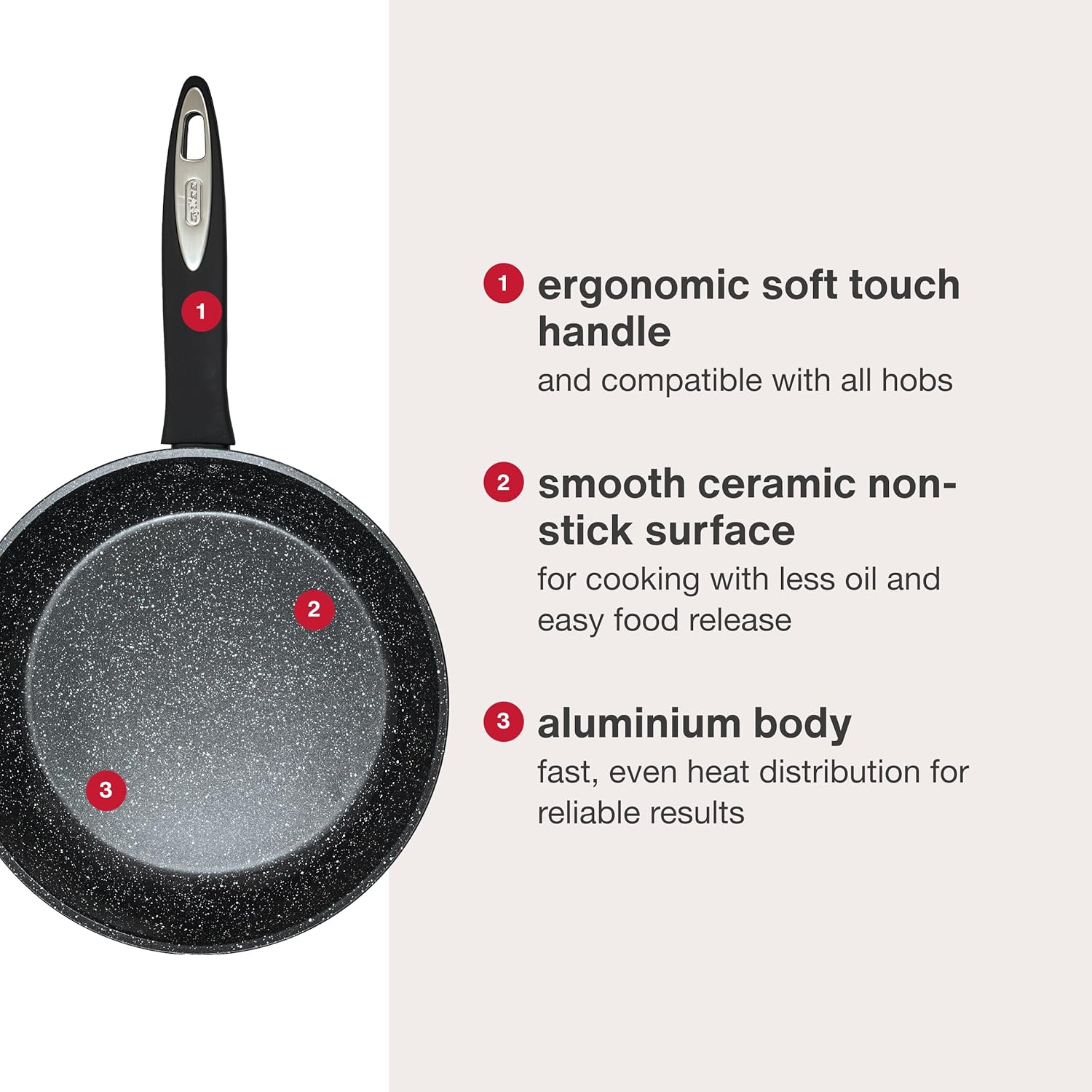 Zyliss Ultimate Ceramic Fry Pan – 24 cm