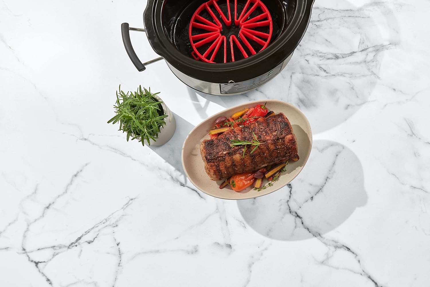 Cuisipro Silicone Dual Trivet – 7.5" x 7" x 1" / 19 x 17.8 x 2.4 cm – Red Cuisipro by Kitchen Niche