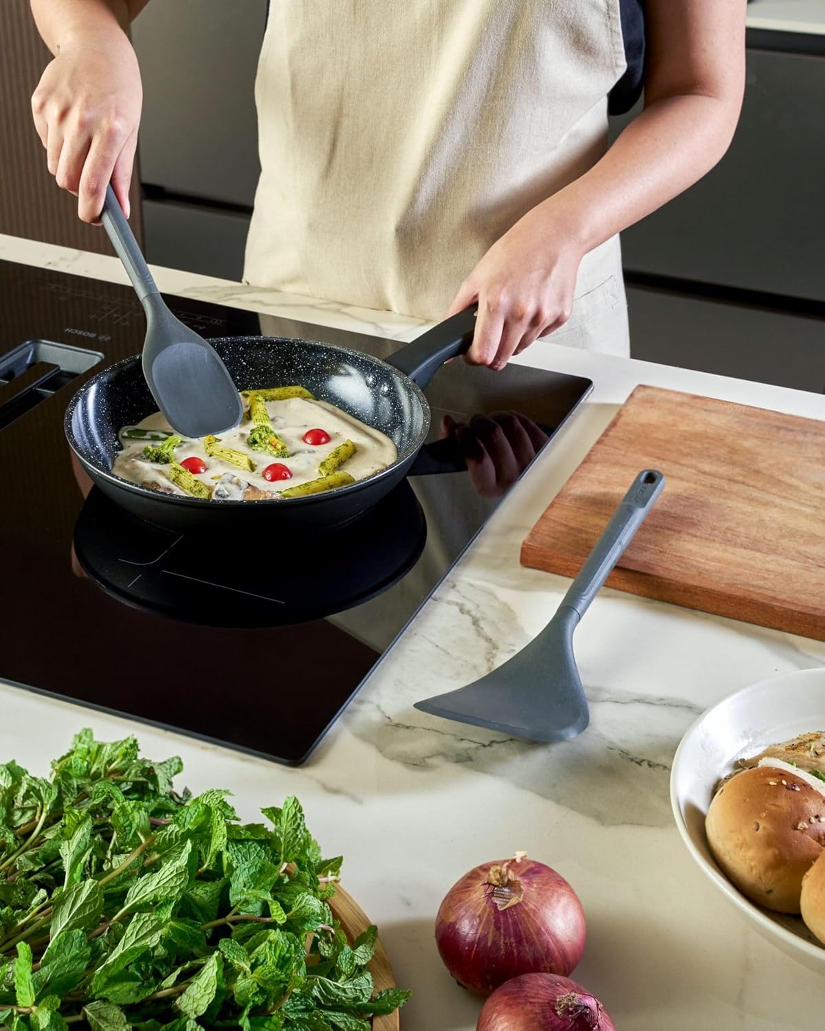 Zyliss 2 Pc Utensil Set – Spoontula & Angled Turner