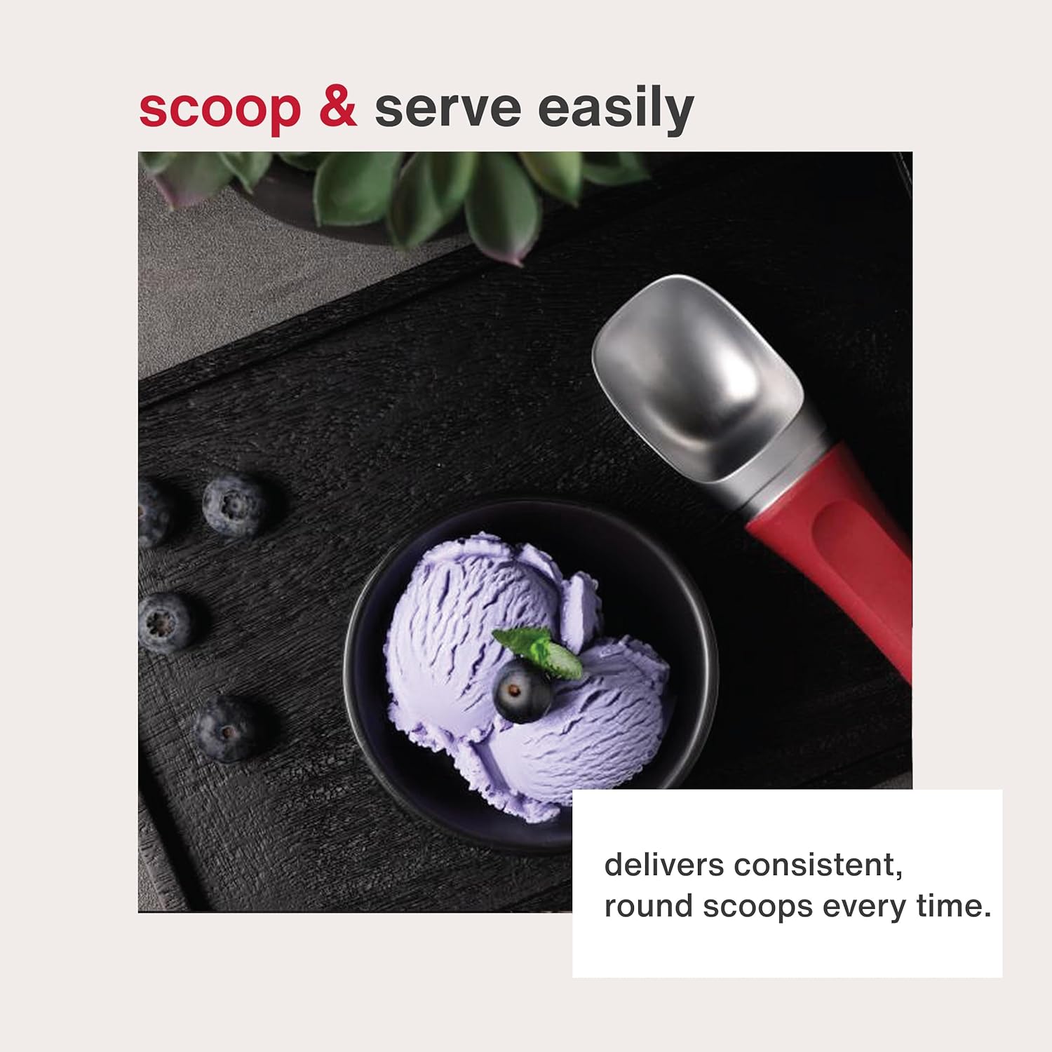 Zyliss Ice Cream Scoop – Berry