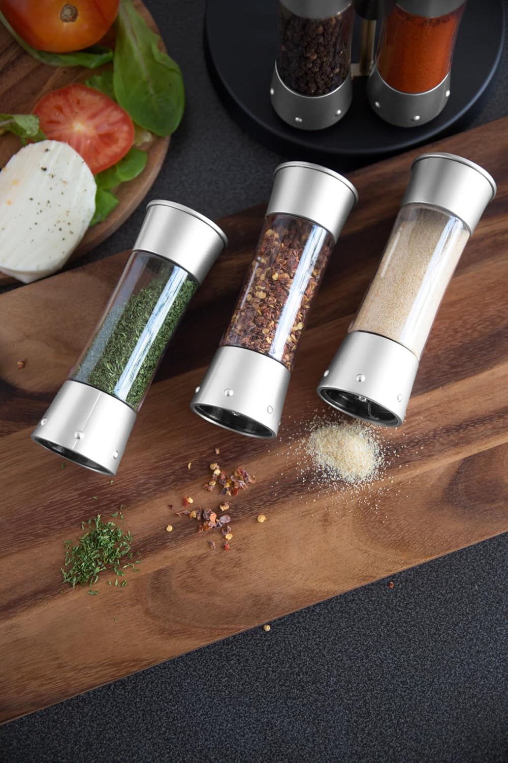 KitchenArt Elite Auto-Measure Spice Carousel with 8 Jars