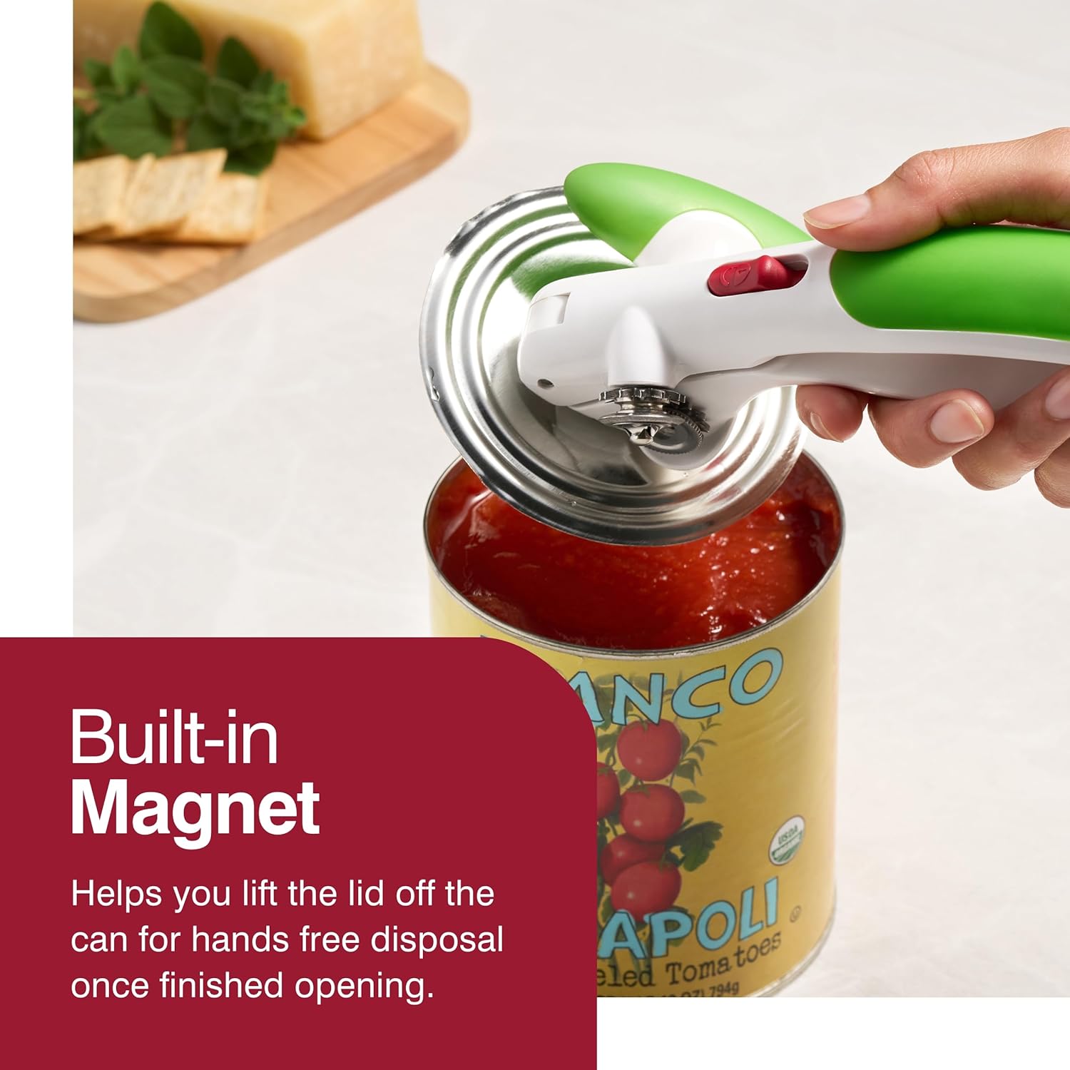 Zyliss Lock 'N Lift Can Opener – Green by Kitchen Niche