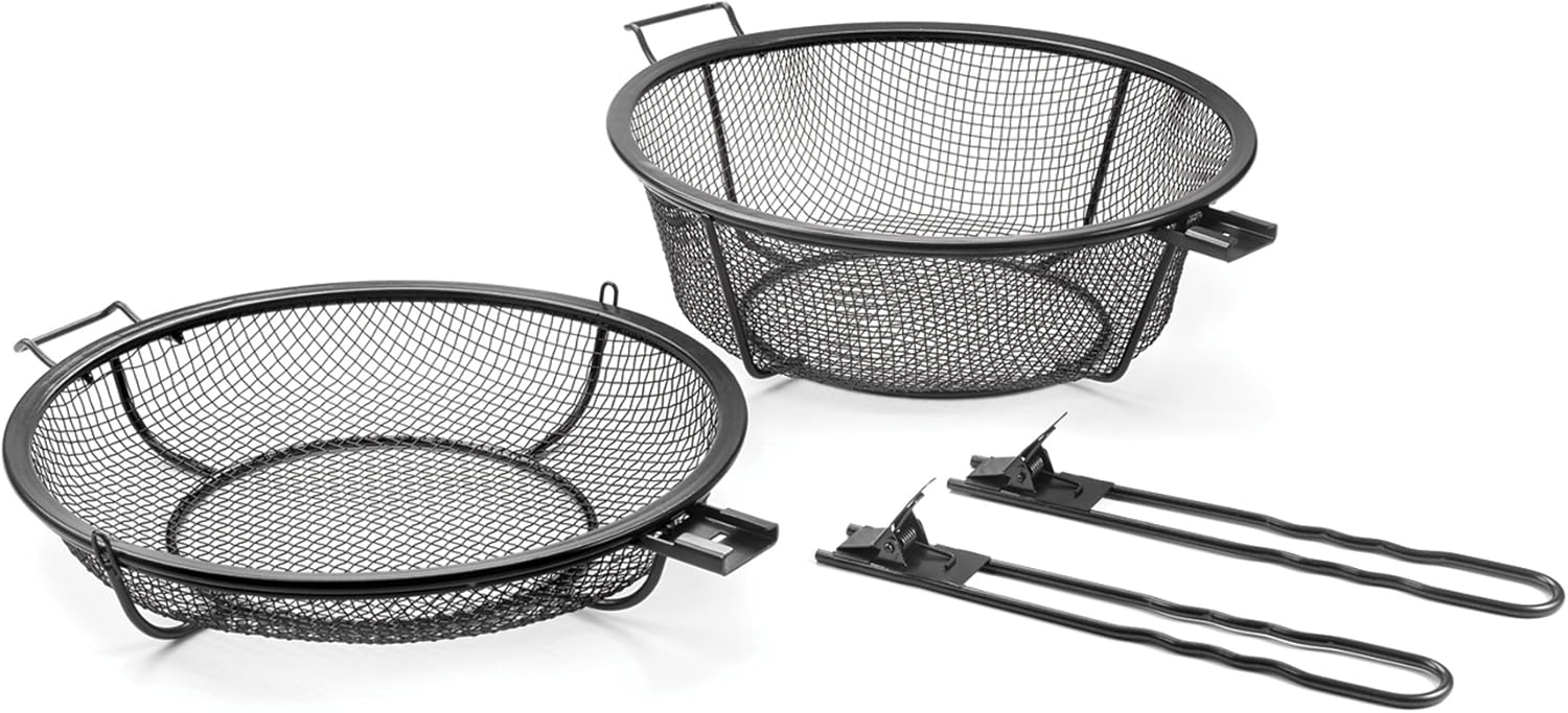 Outset Chef’s Jumbo Grill Basket & Skillet – Removable Handles