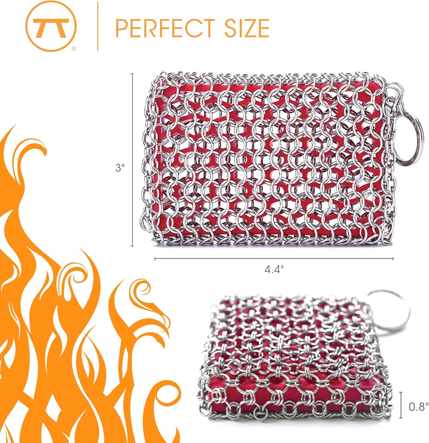 Outset Cast Iron Chain Scrubber