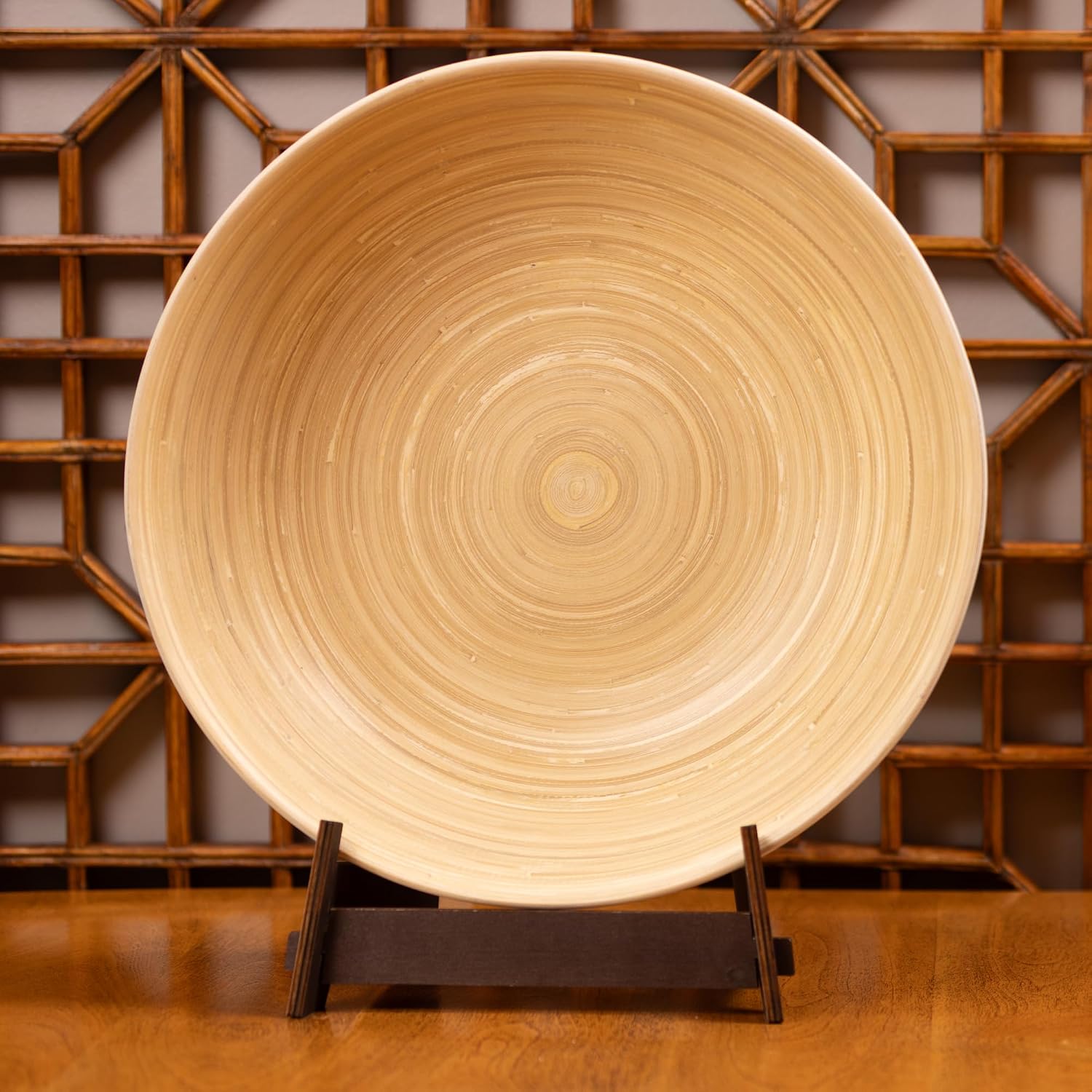 Joyce Chen Lexa Bamboo Salad Bowl – White – 14 Inch