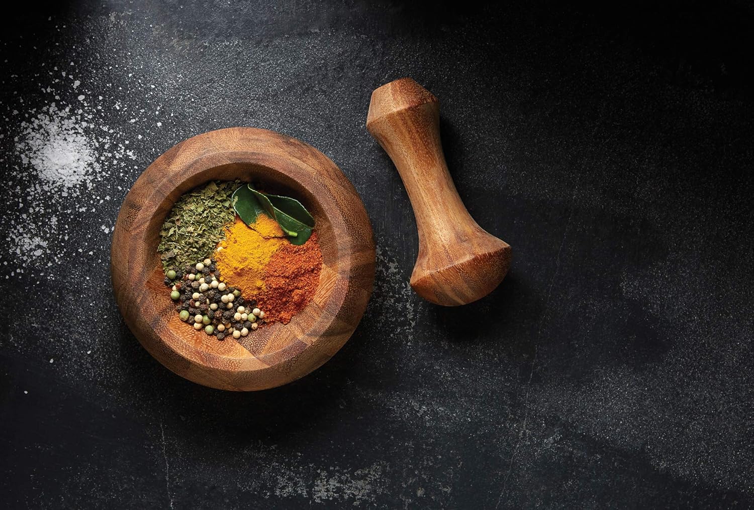 Ironwood Acacia Wood Mortar and Pestle Set