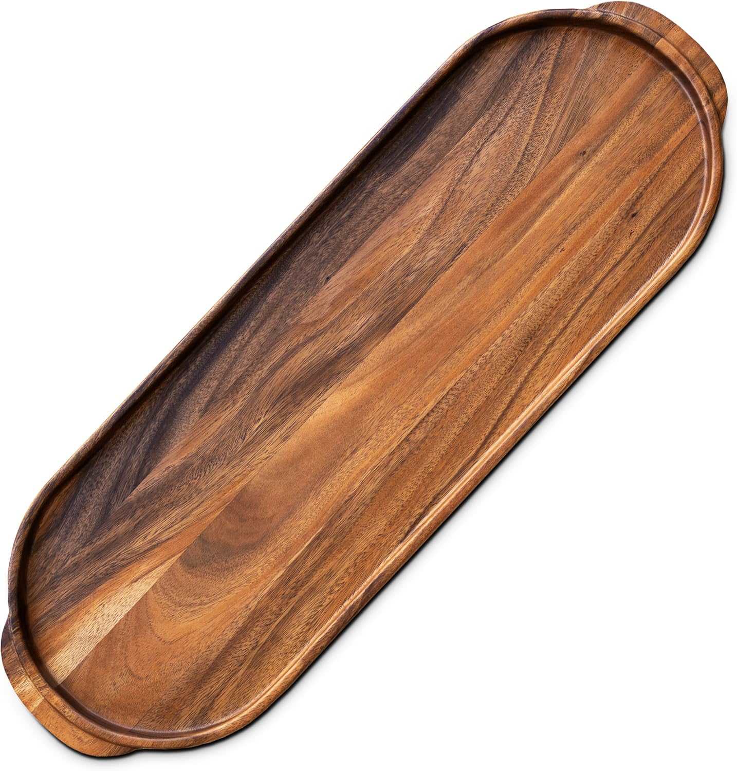 Ironwood Frederiksberg Oval Acacia Wood Charcuterie and Serving Tray