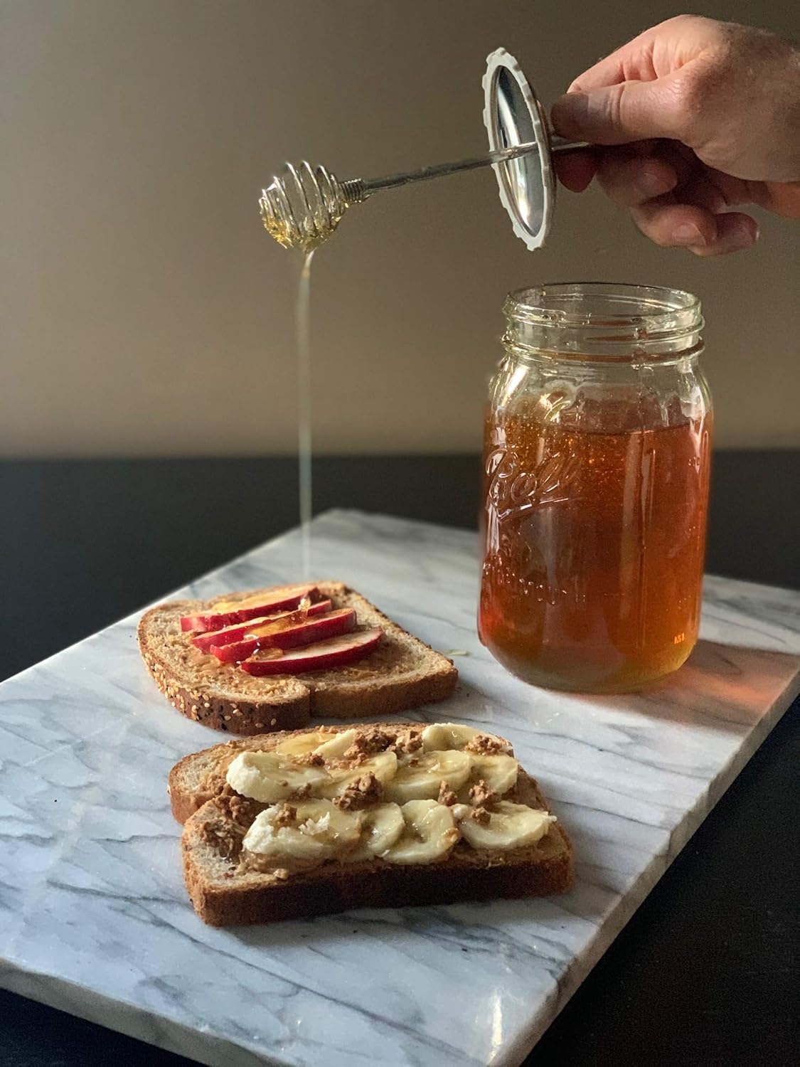 Jarware Stainless Steel Honey Dipper Lid