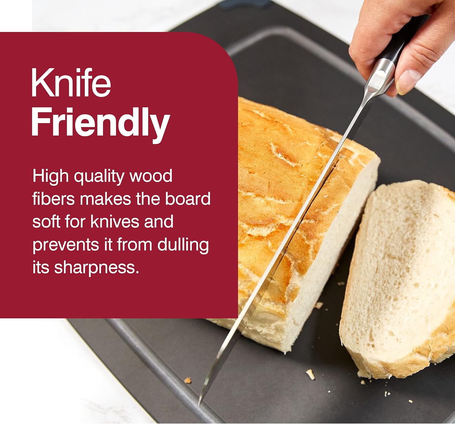 Zyliss Wood Fibre Cutting Board – Medium by Kitchen Niche