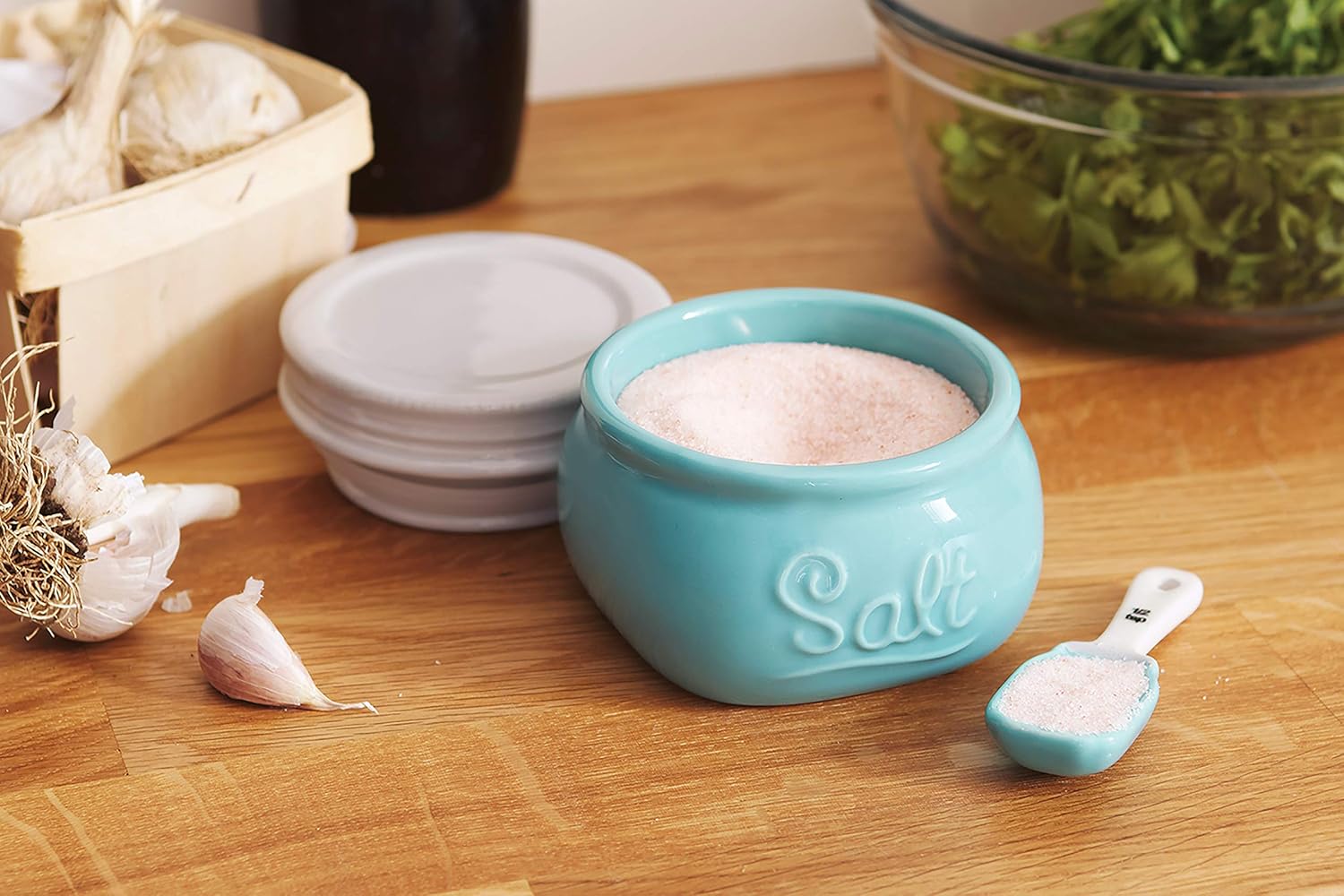 Fox Run Mason Jar Salt Cellar with Spoon