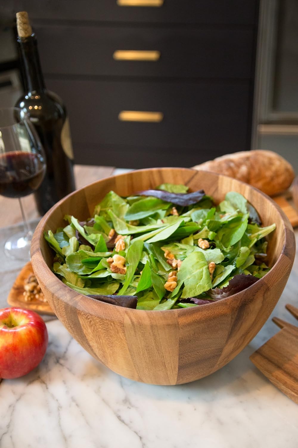 Ironwood Extra Large Acacia Wood Salad Serving Bowl