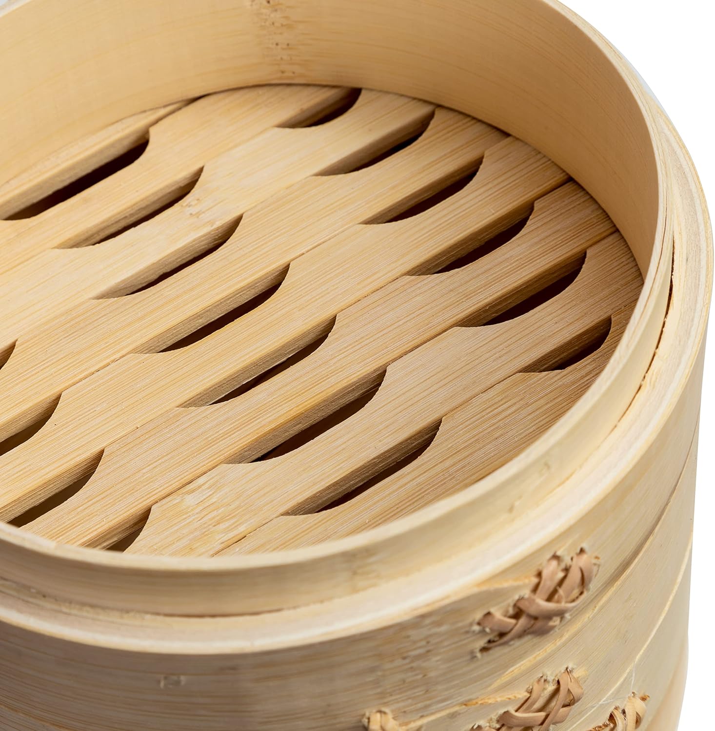 Joyce Chen 2-Tier Bamboo Steamer Baskets, 6-Inch