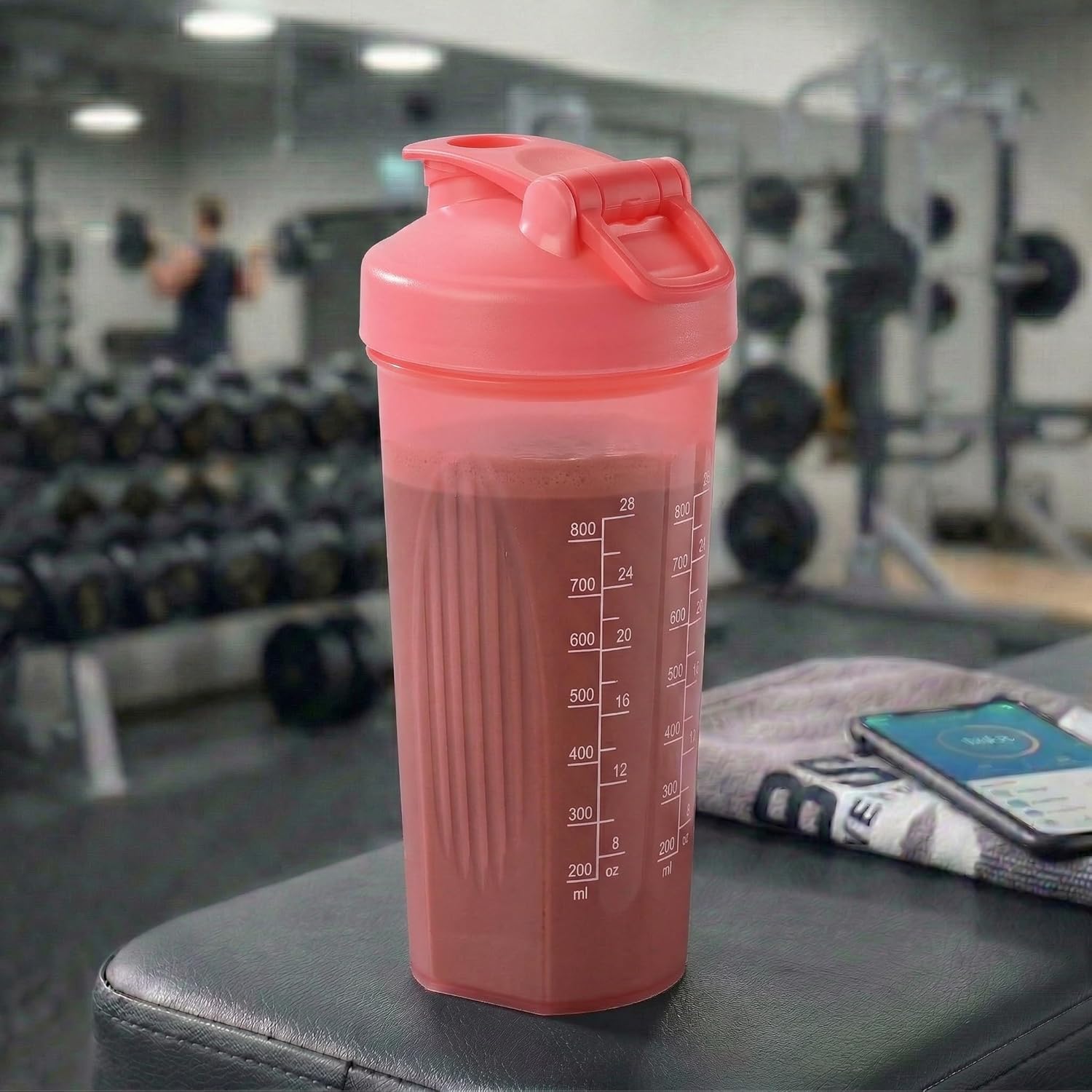 Fox Run 28 oz Pink Blending Bottle