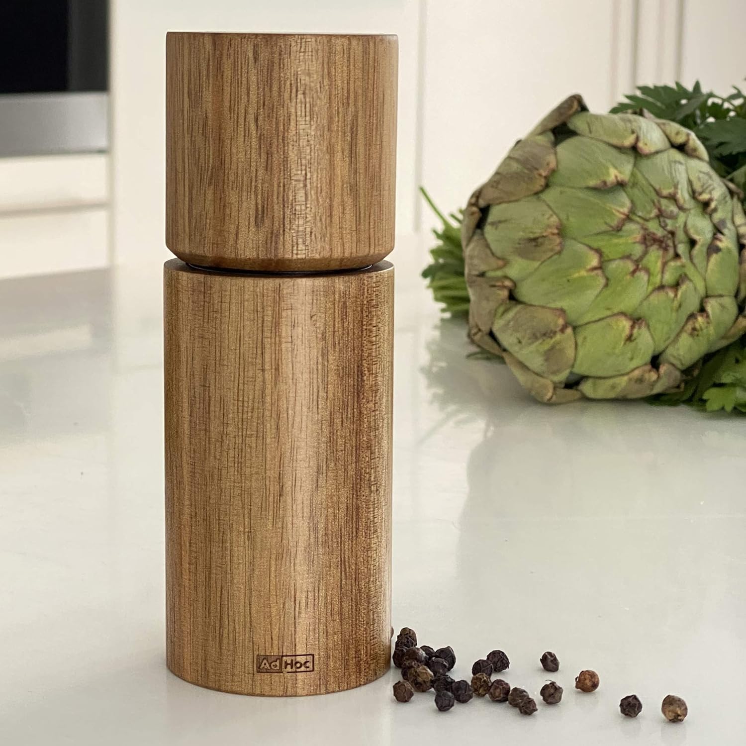 AdHoc Acacia Wood Salt and Pepper Mill – Small – 5.5" / 14 cm by Kitchen Niche