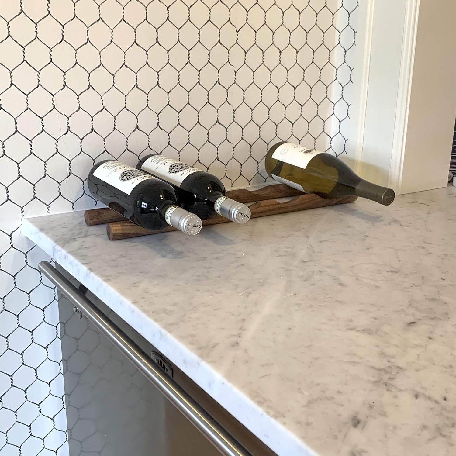 Ironwood Compact Acacia Wood Wine Rack