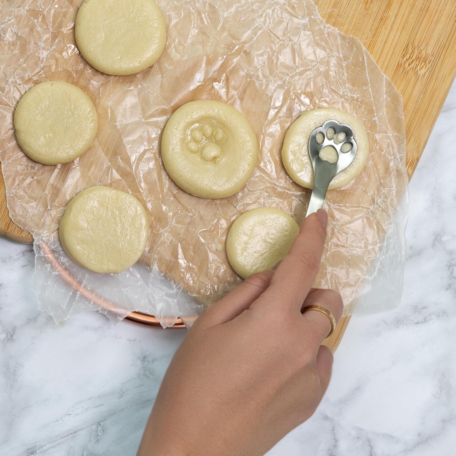 Fox Run Paw Print Cookie Spoon Set