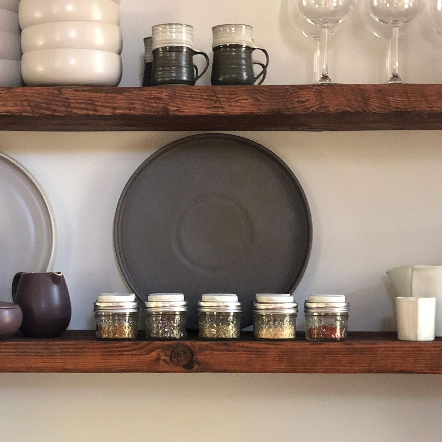 Jarware Spice Lids Set of 2 - Black and White