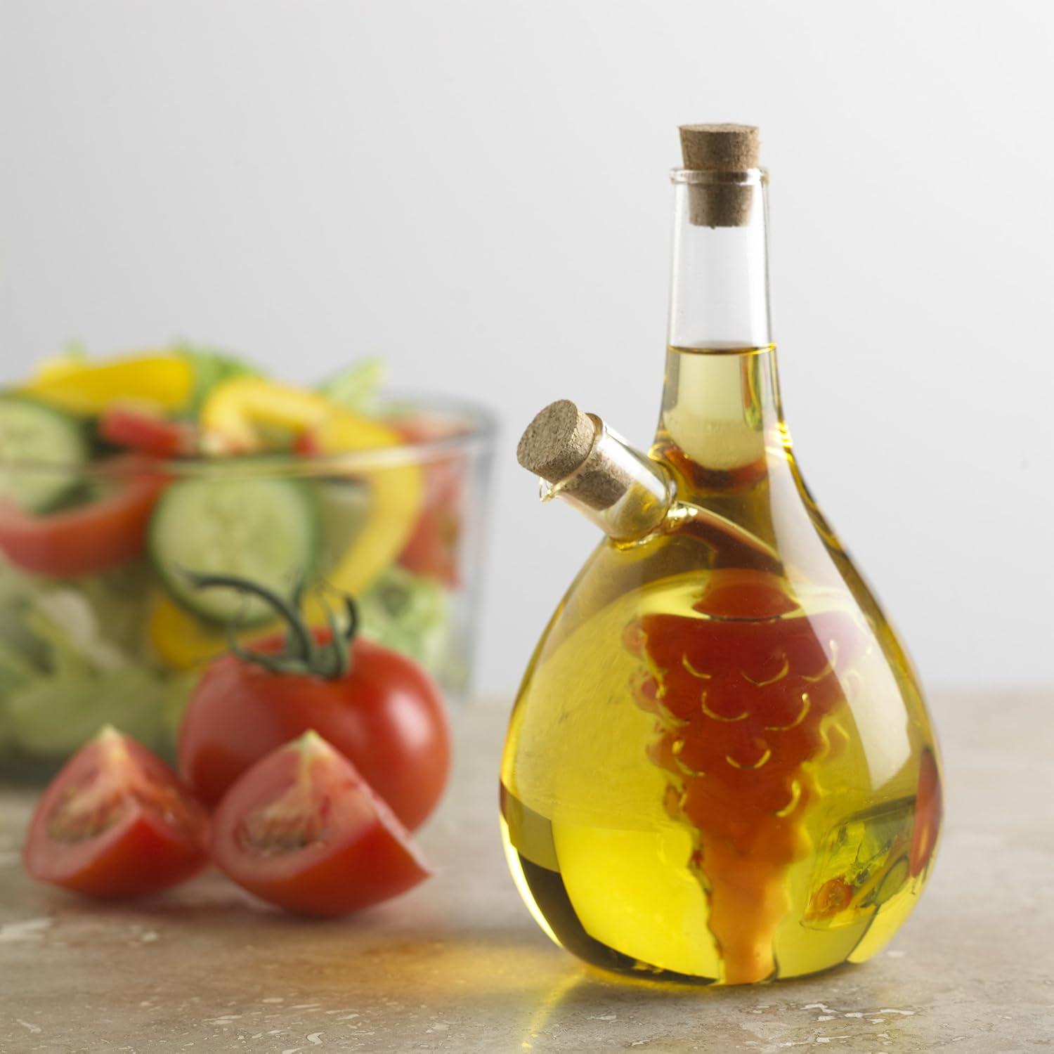 Fox Run Round Grape Oil & Vinegar Bottle