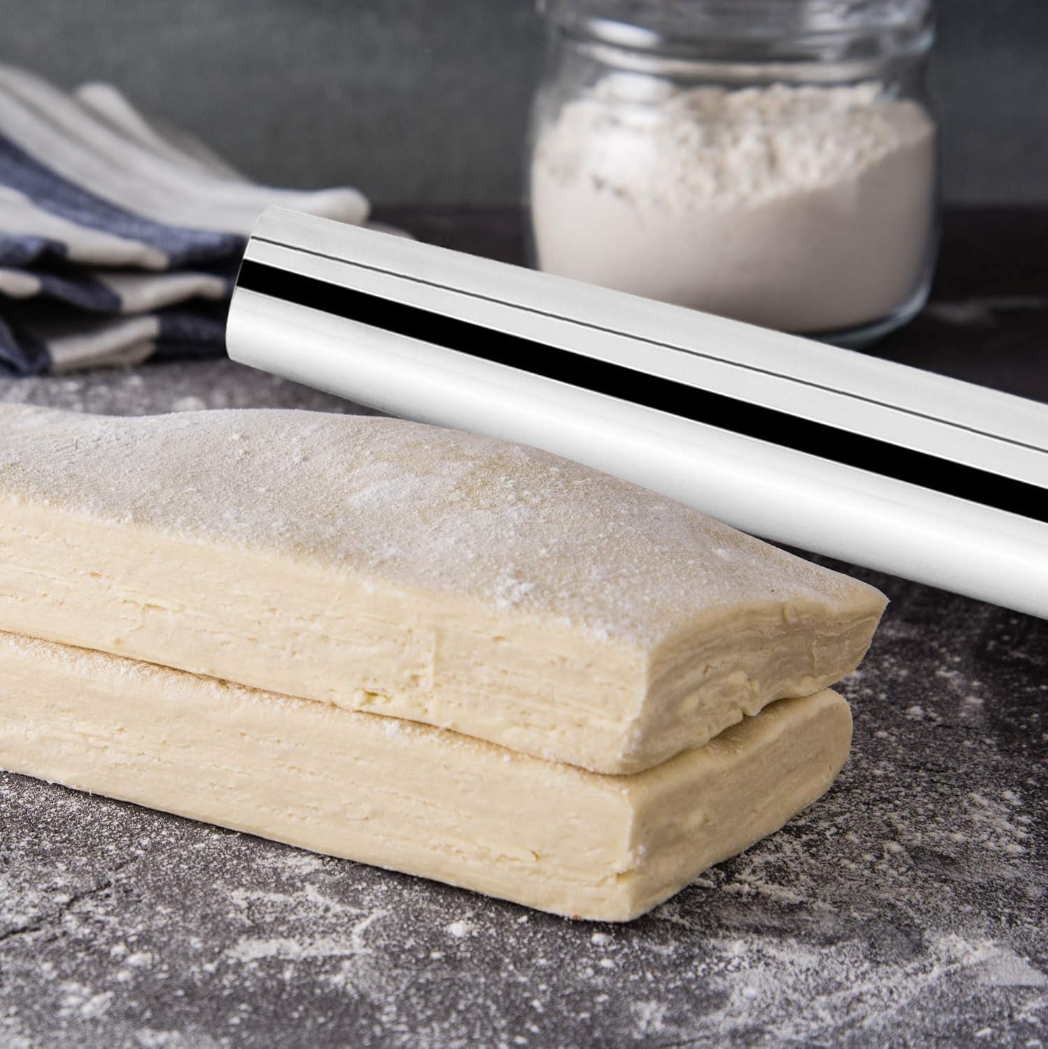 Fox Run Stainless Steel French Rolling Pin 18"