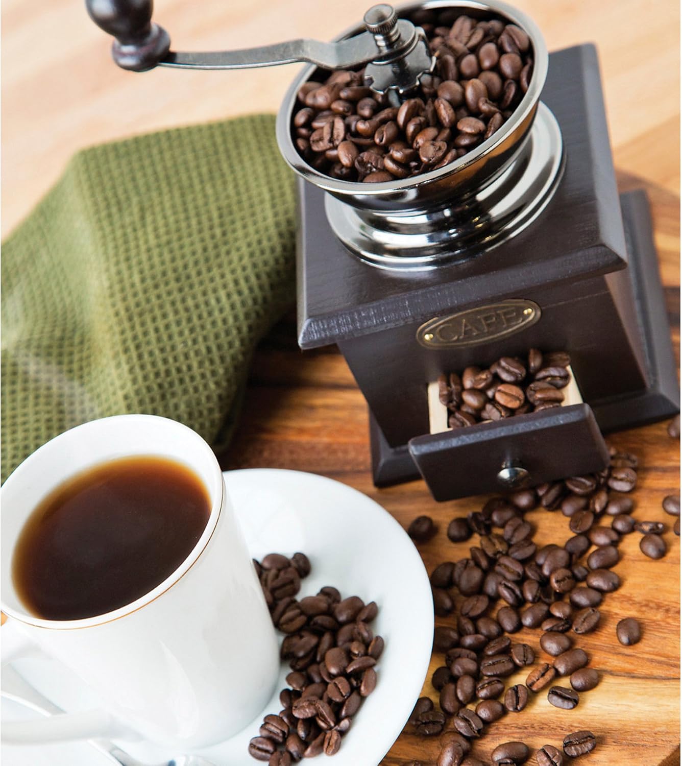 Fox Run Manual Adjustable Brown Coffee Grinder