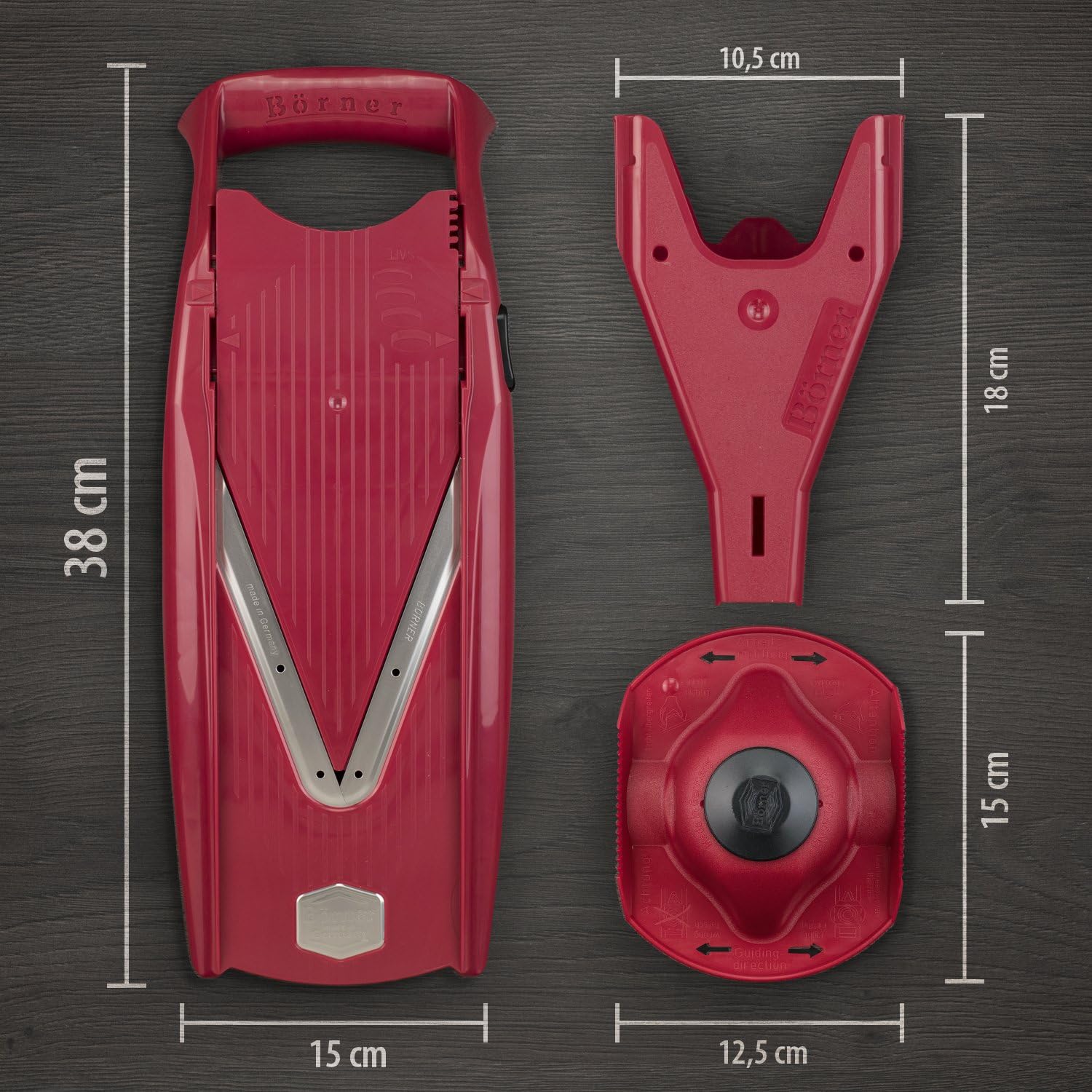 Börner VPower V-Slicer Mandoline – Red