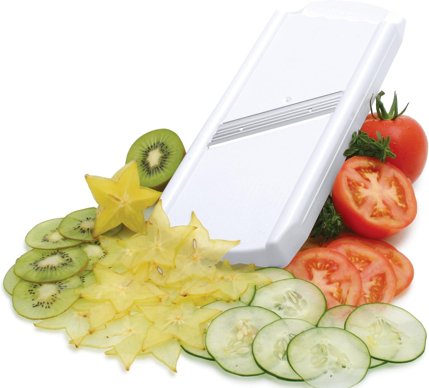 Swissmar Borner Disc Mandoline Slicer – White by Kitchen Niche