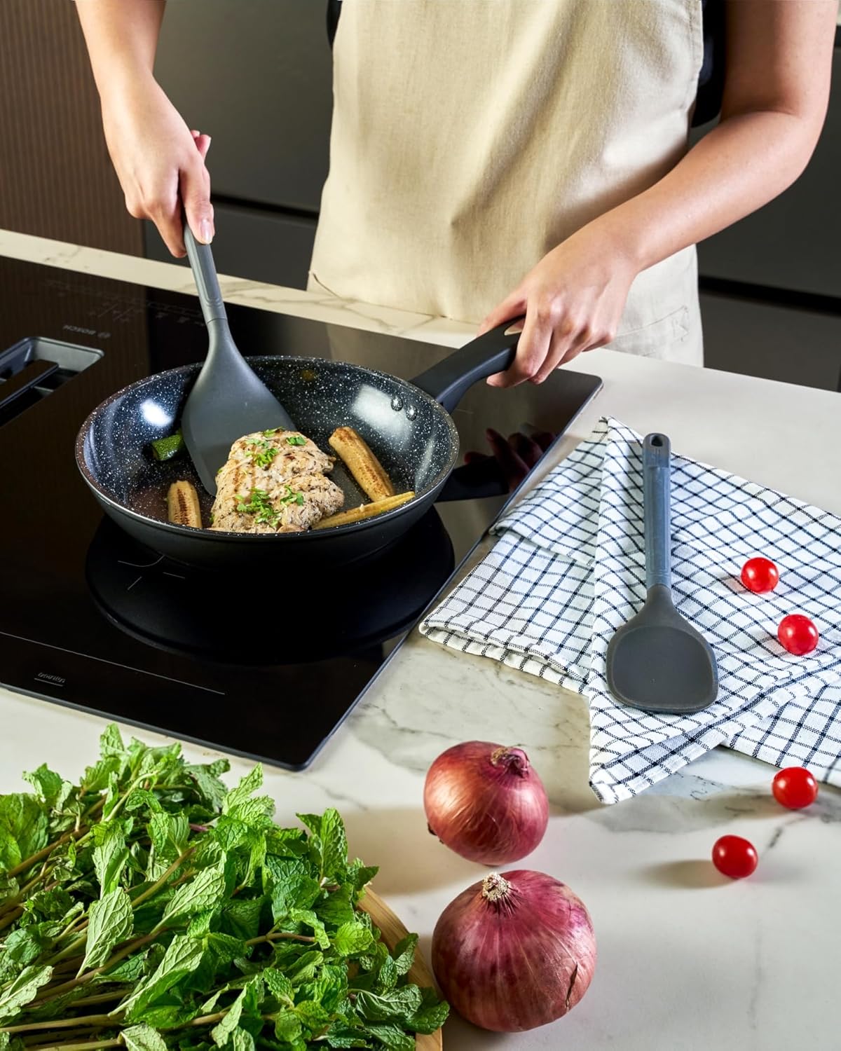 Zyliss 2 Pc Utensil Set – Spoontula & Angled Turner