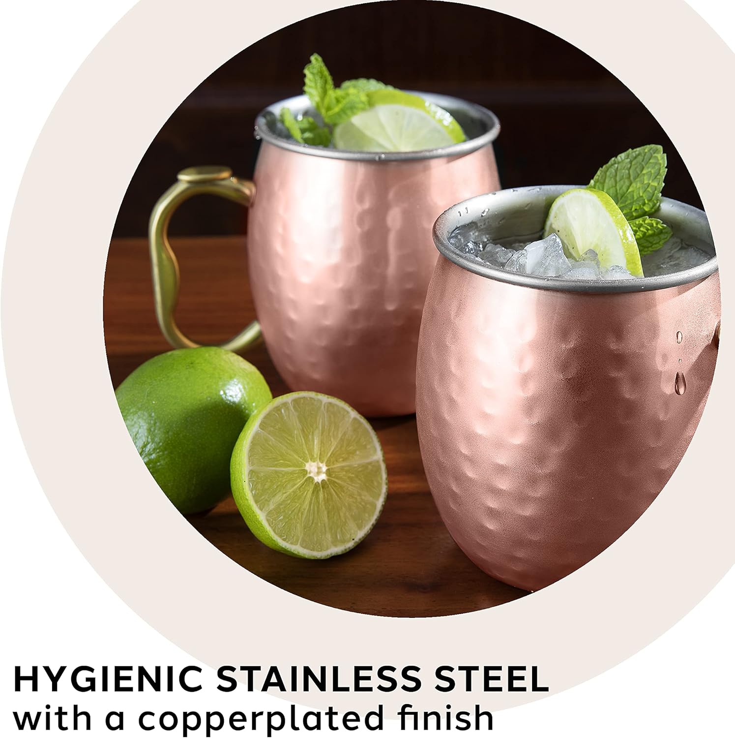 Oggi Set of 2 Mule Mugs – Copper