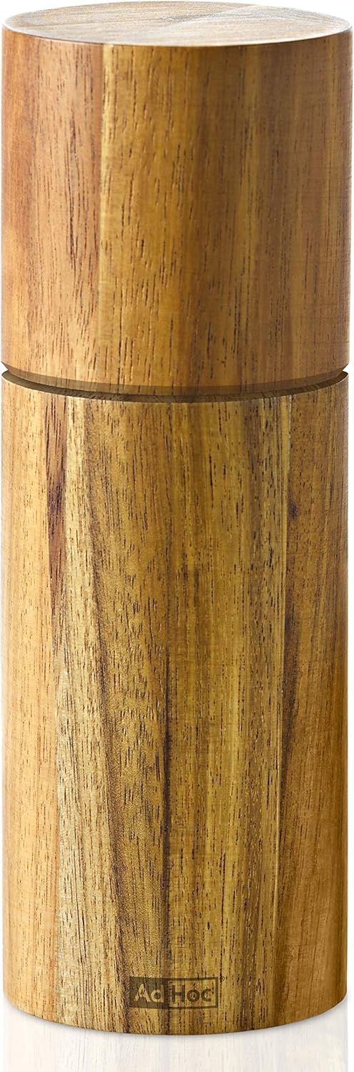 AdHoc Acacia Wood Salt and Pepper Mill – Small – 5.5" / 14 cm by Kitchen Niche