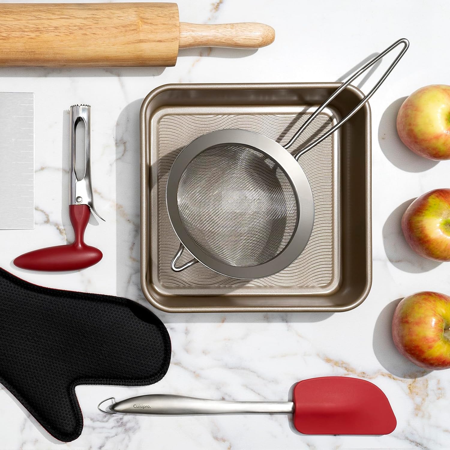 Cuisipro Strainer – Stainless Steel, 9" x 15" / 23 x 38 cm Cuisipro by Kitchen Niche