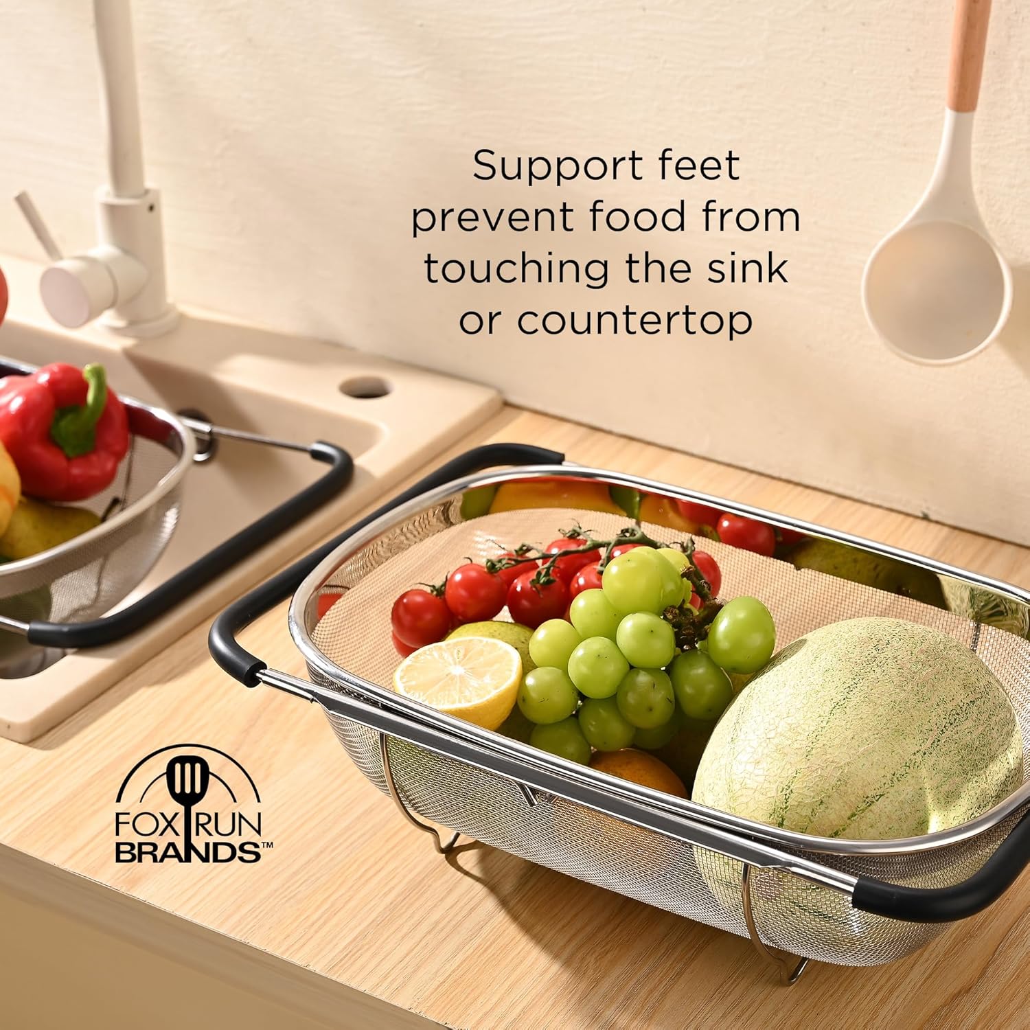 Fox Run Expandable Stainless Steel Colander
