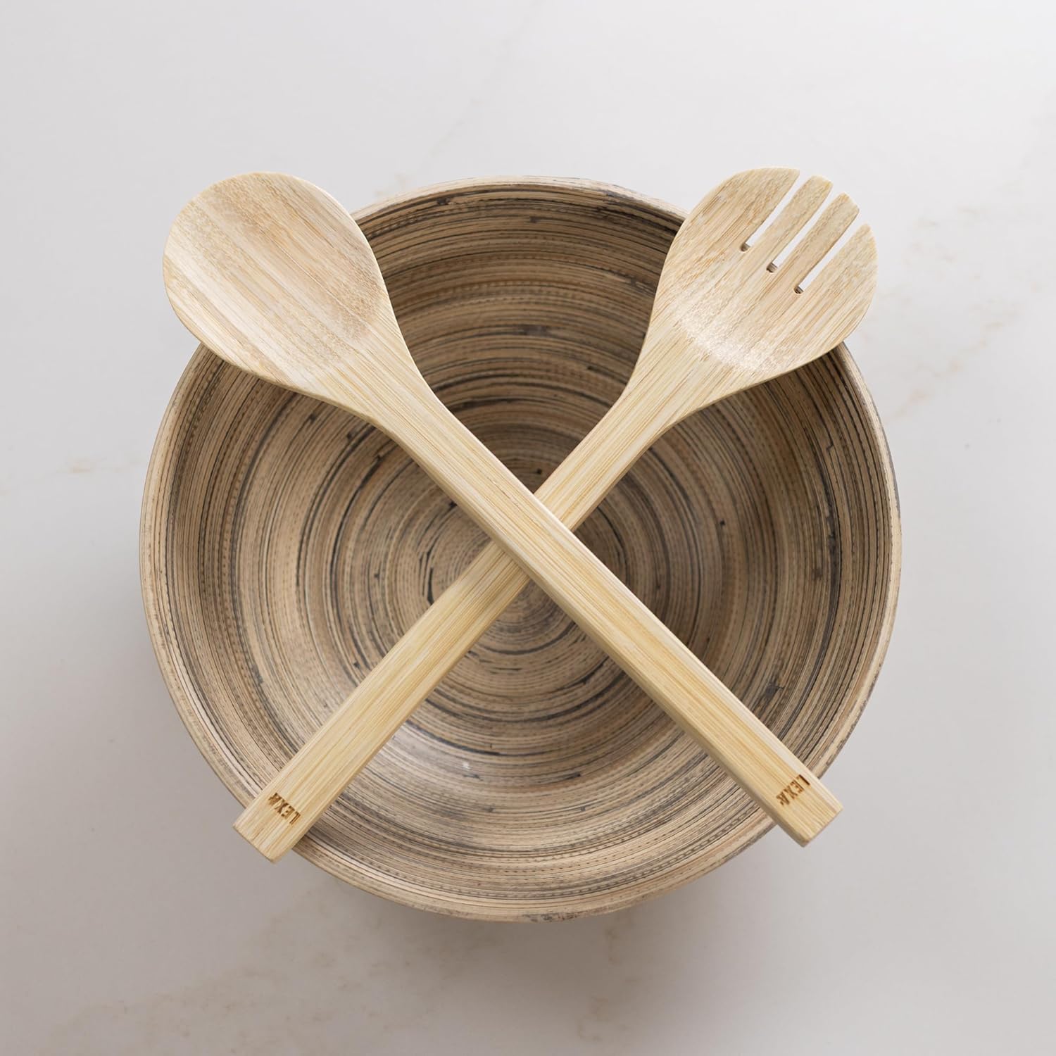 Joyce Chen Lexa Bamboo Salad Utensil Set – Natural – 12 Inch