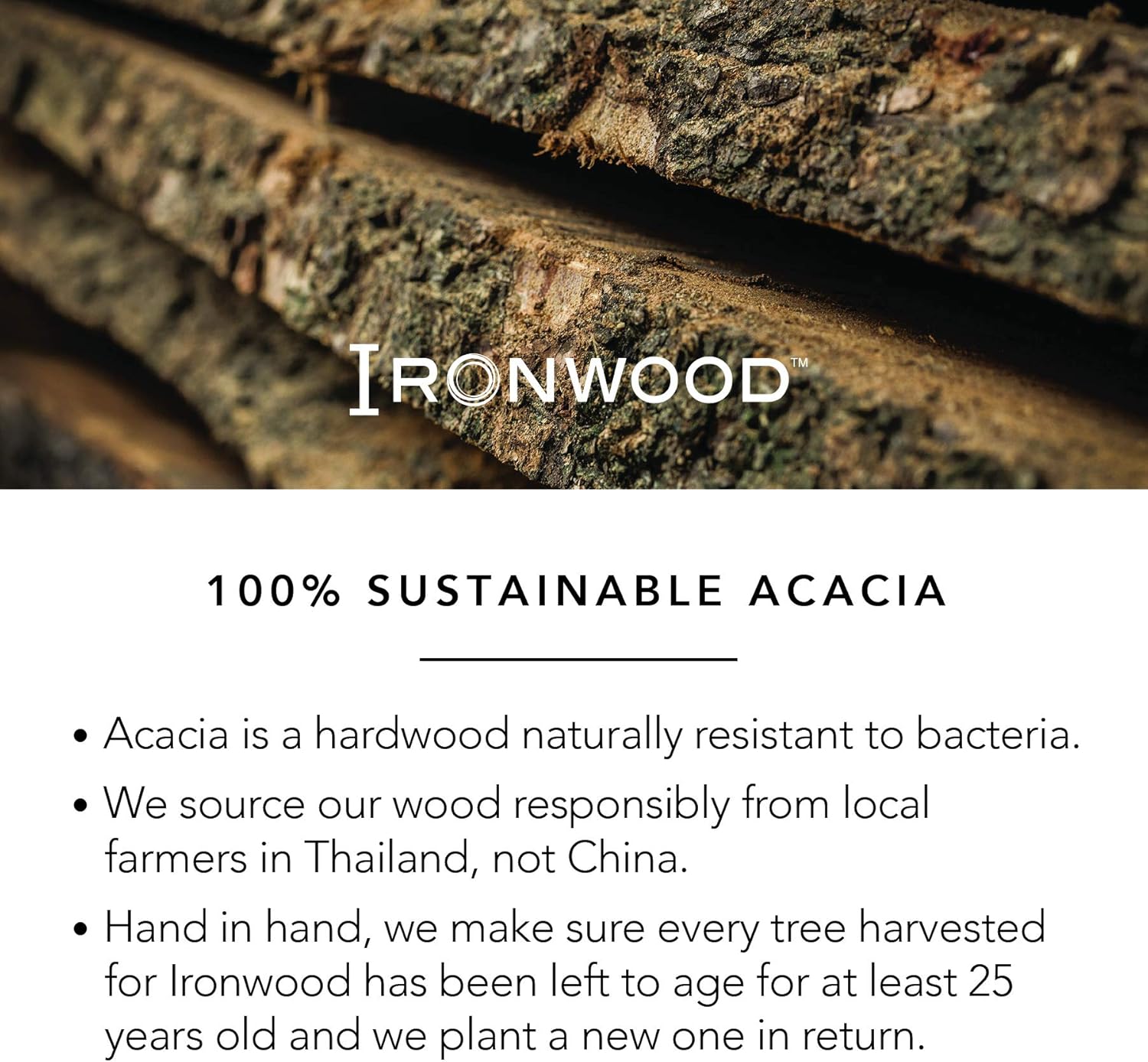 Ironwood Sweep-Off Acacia Wood Bread Cutting Board