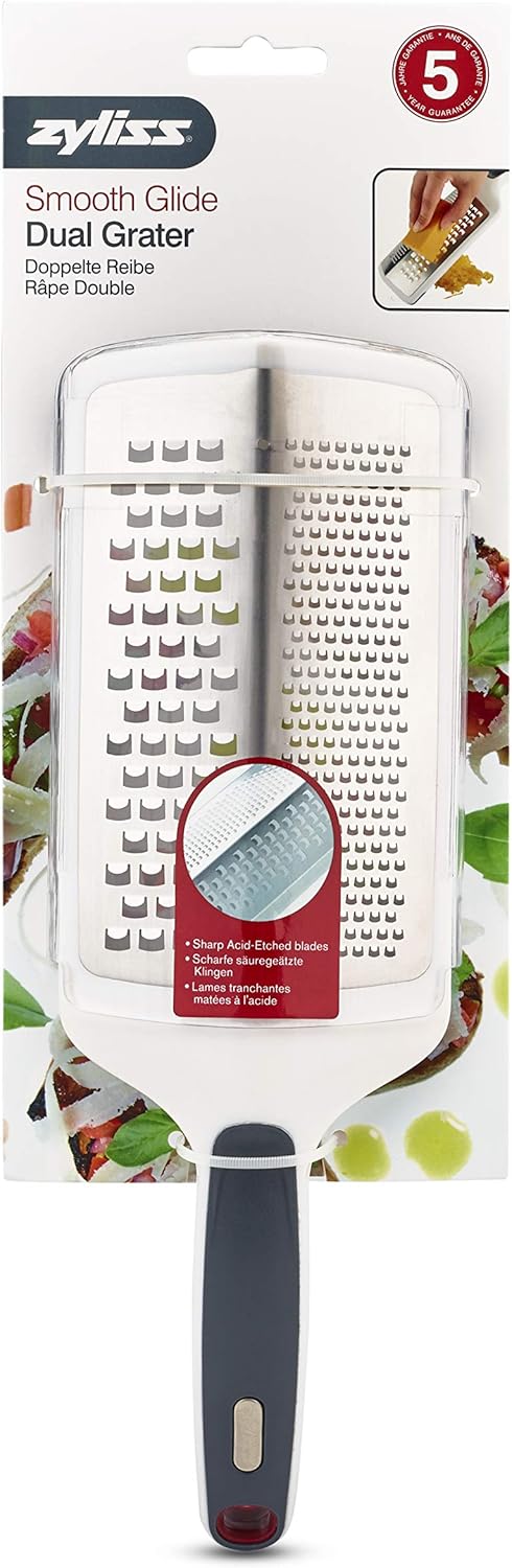 Zyliss SmoothGlide Dual Grater – White by Kitchen Niche