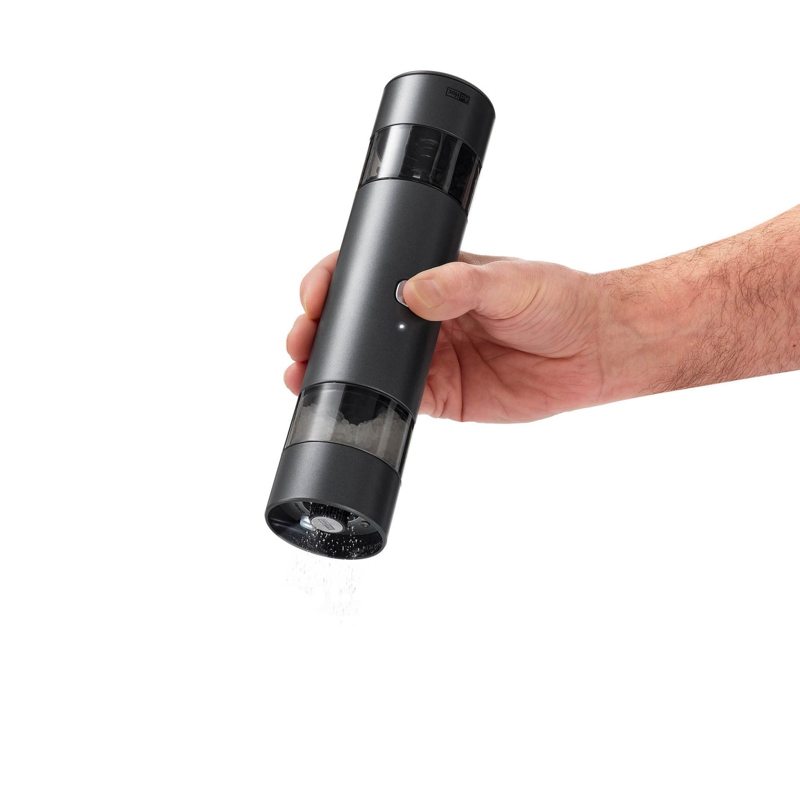 AdHoc i.Mill Duo Electric Pepper & Salt Double Mill – Dark Grey – 9.3" / 23.5 cm