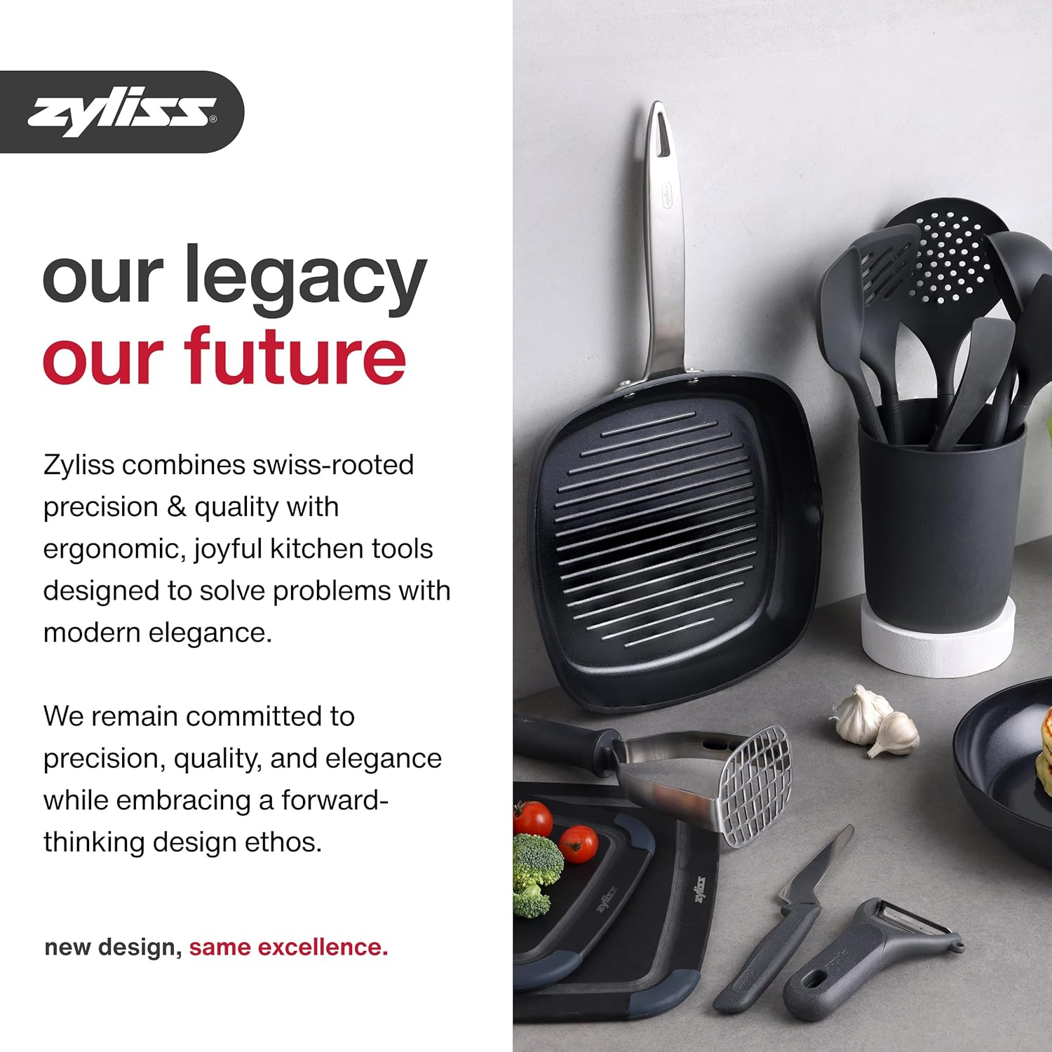 Zyliss 3 Pc Knife Set – Chef, Paring & Serrated Paring