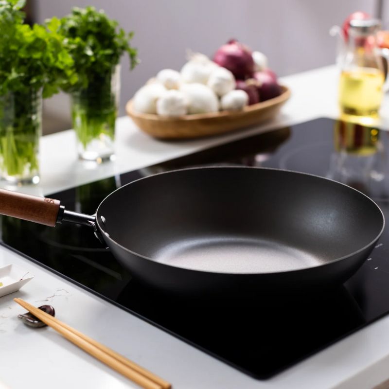 Joyce Chen Classic Series 12-Inch Carbon Steel Preseasoned Stir Fry Pan Joyce Chen by Kitchen Niche