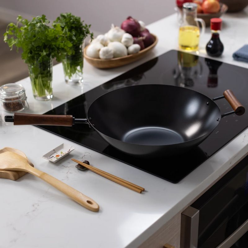 Joyce Chen Classic Series 14-Inch Carbon Steel Ceramic Nonstick Stir Fry Pan Joyce Chen by Kitchen Niche