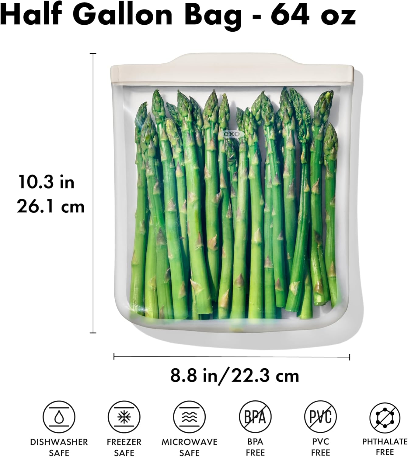 OXO Good Grips Reusable Silicone Bag Half Gallon