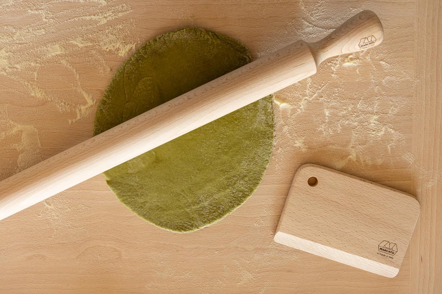 Marcato Premium Classic Wooden Dough Scraper