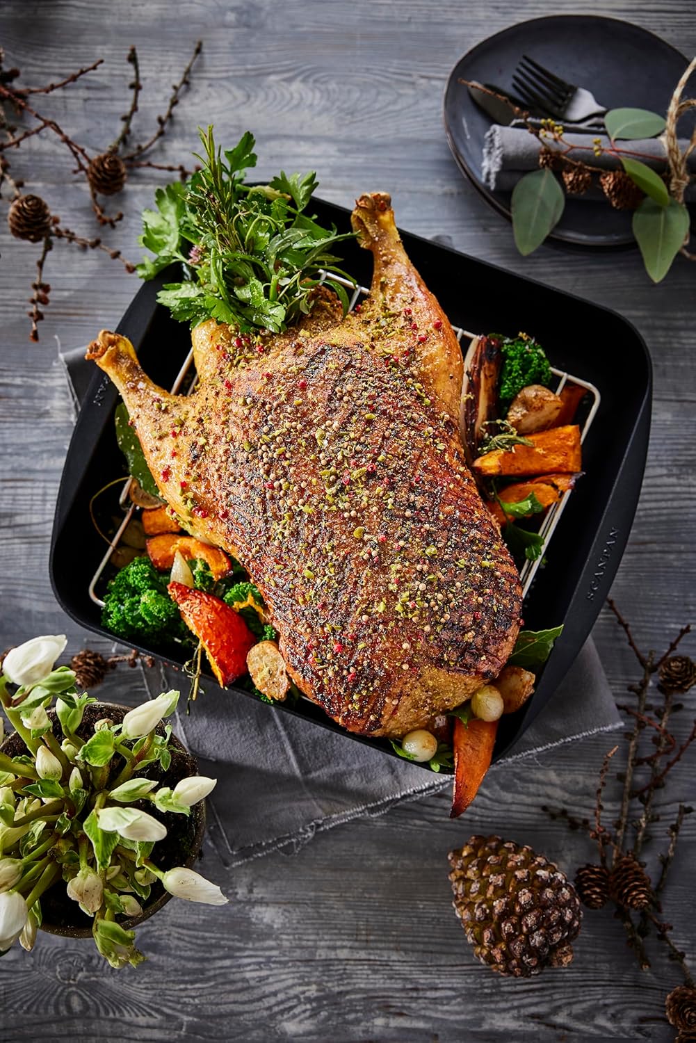 Scanpan TechnIQ Square Roasting Pan – 28 x 28 cm / 4.8 L