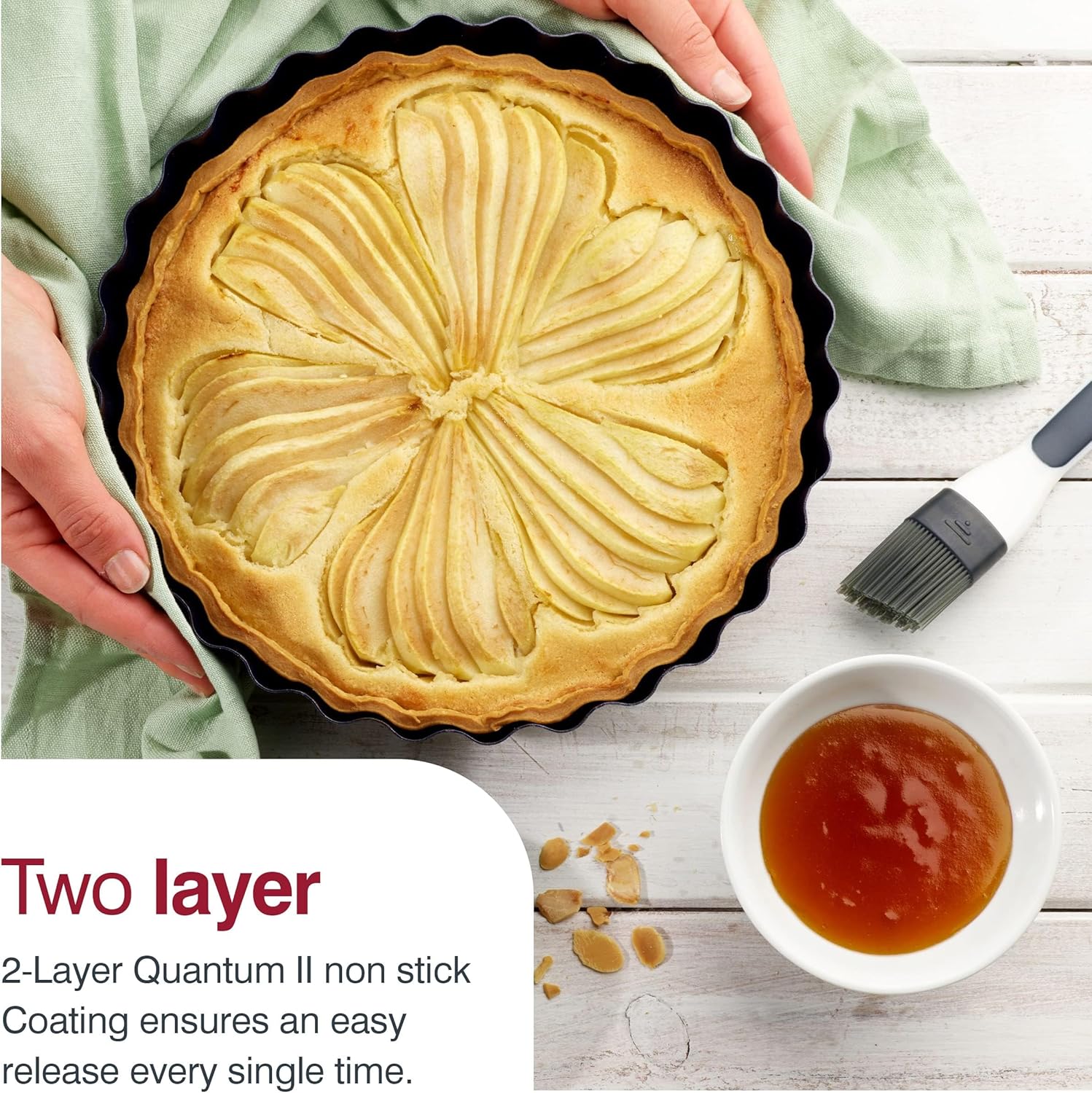 Zyliss Tart Pan with Removable Base – Ø 25 cm by Kitchen Niche