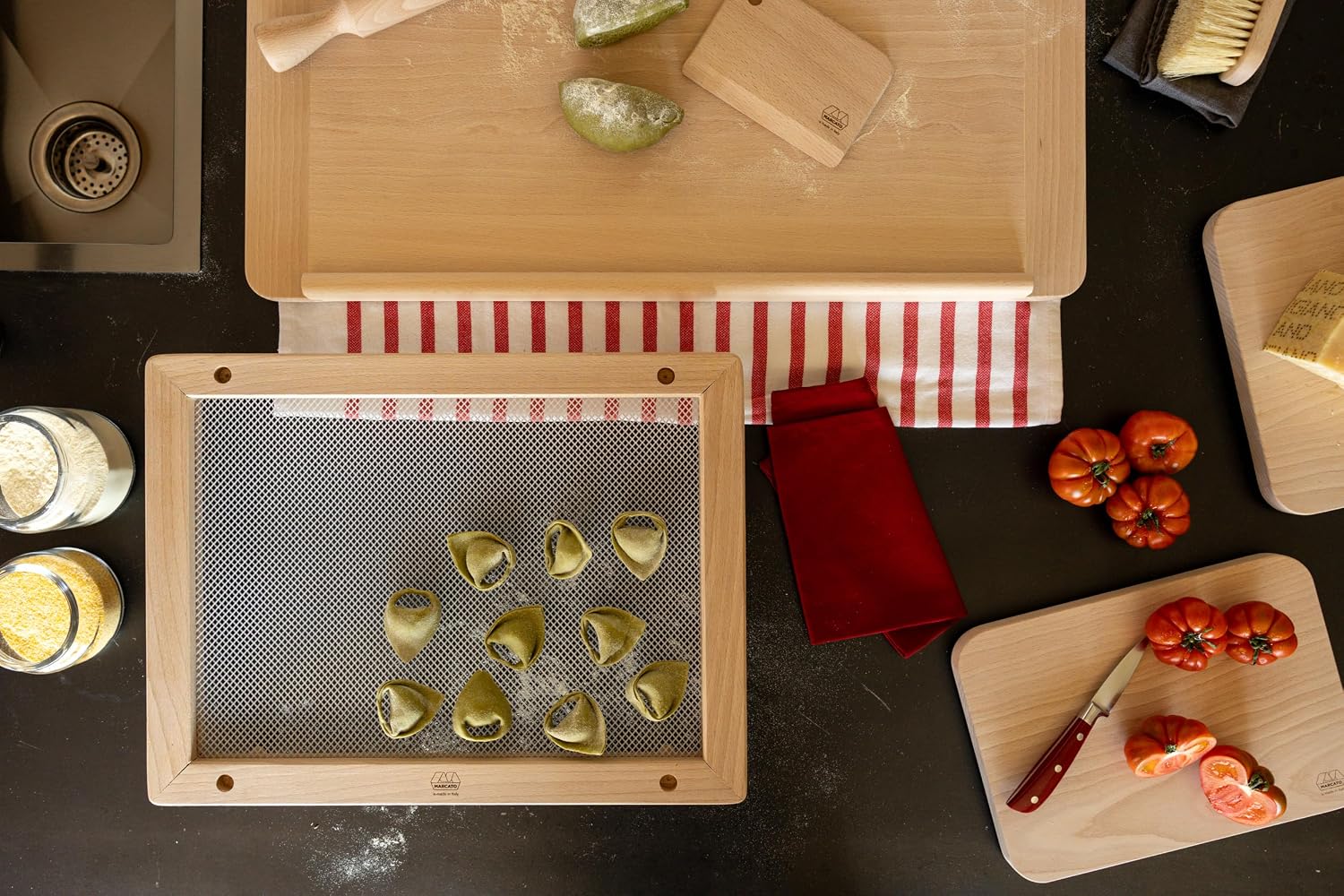 Marcato Premium Classic Wooden Dough Scraper