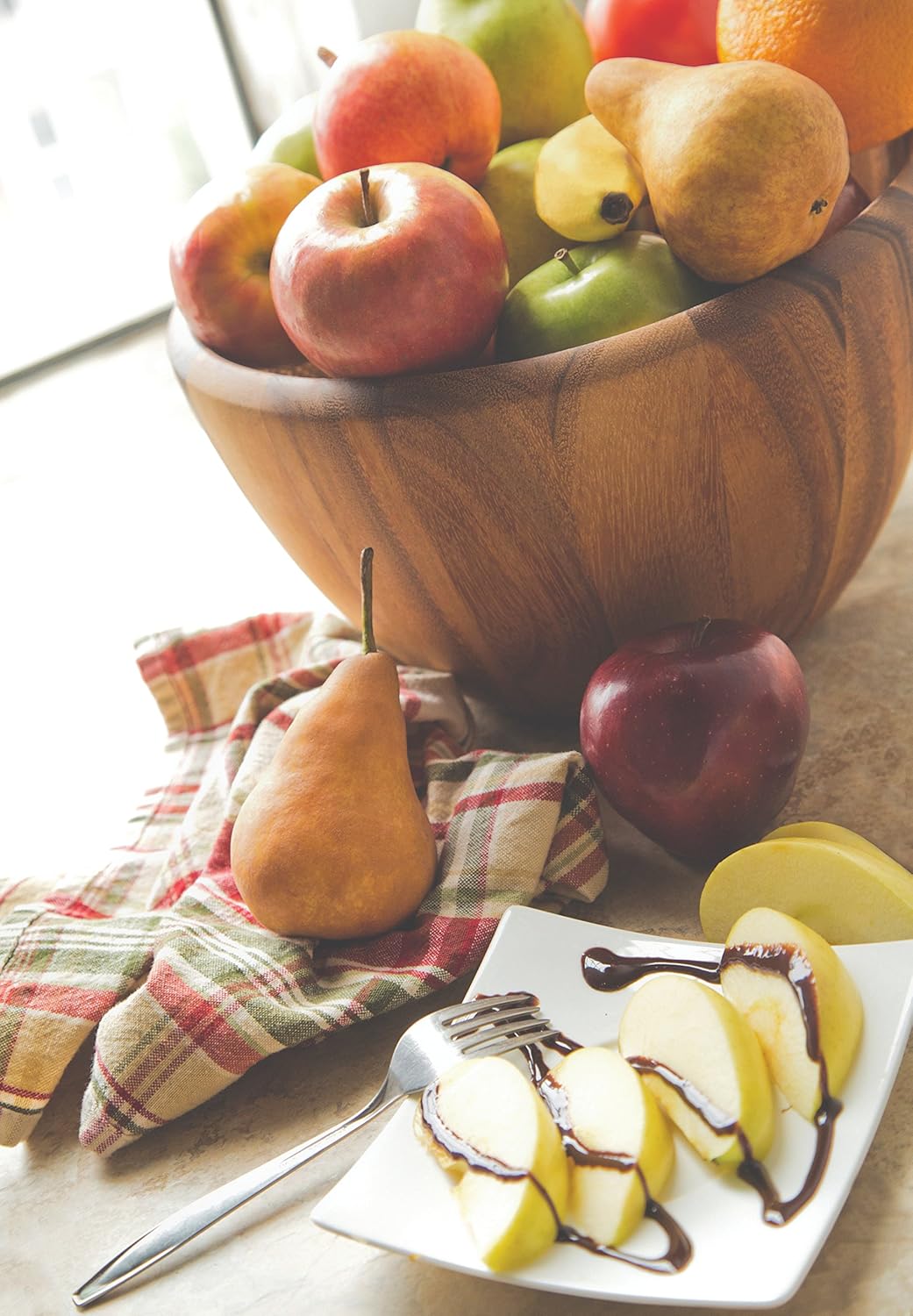 Ironwood Extra Large Acacia Wood Salad Serving Bowl
