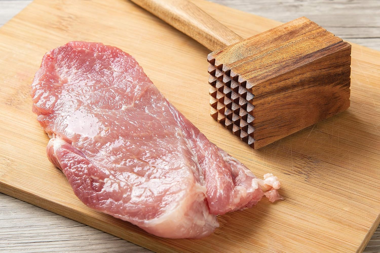 Ironwood Acacia Wood Meat Tenderizer
