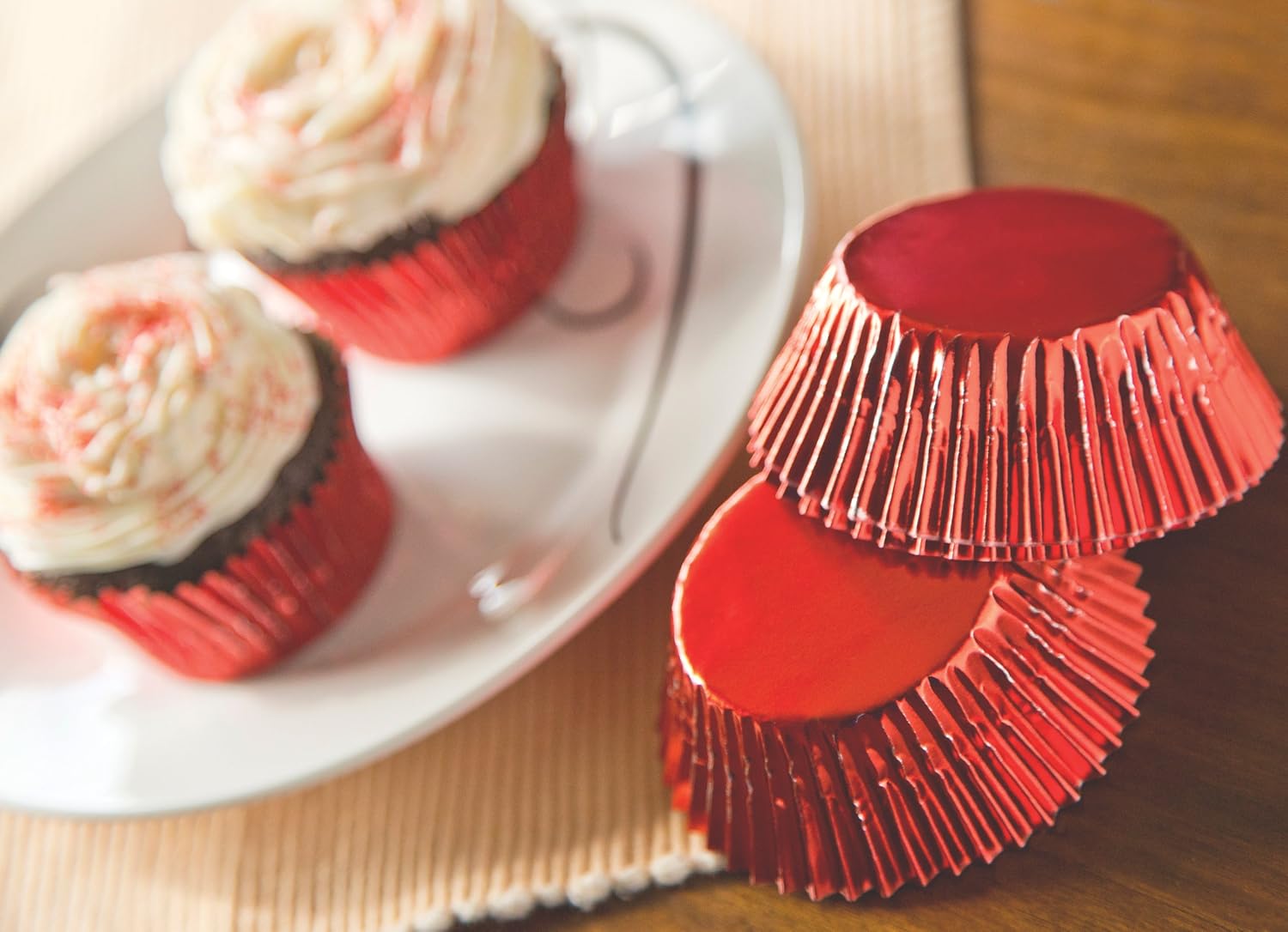 Fox Run Red Foil Baking Cup Set of 32