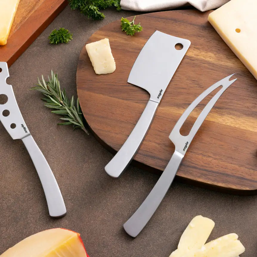 Zyliss Signature 3-Piece Cheese Knife Set