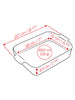 Peugeot Ceramic Baking Dish – Rectangular – Slate – 22 cm