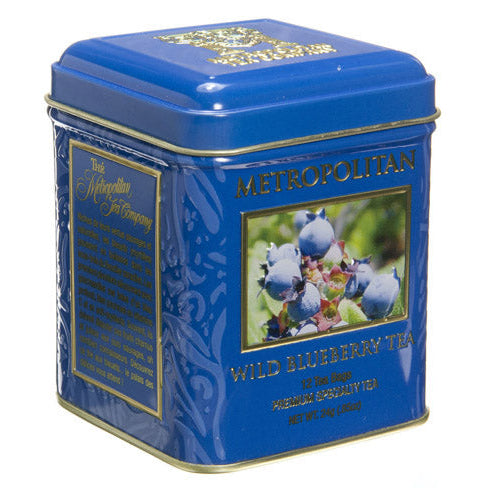 Metropolitan Tea Company Blueberry Tea – 24-Teabag Tin