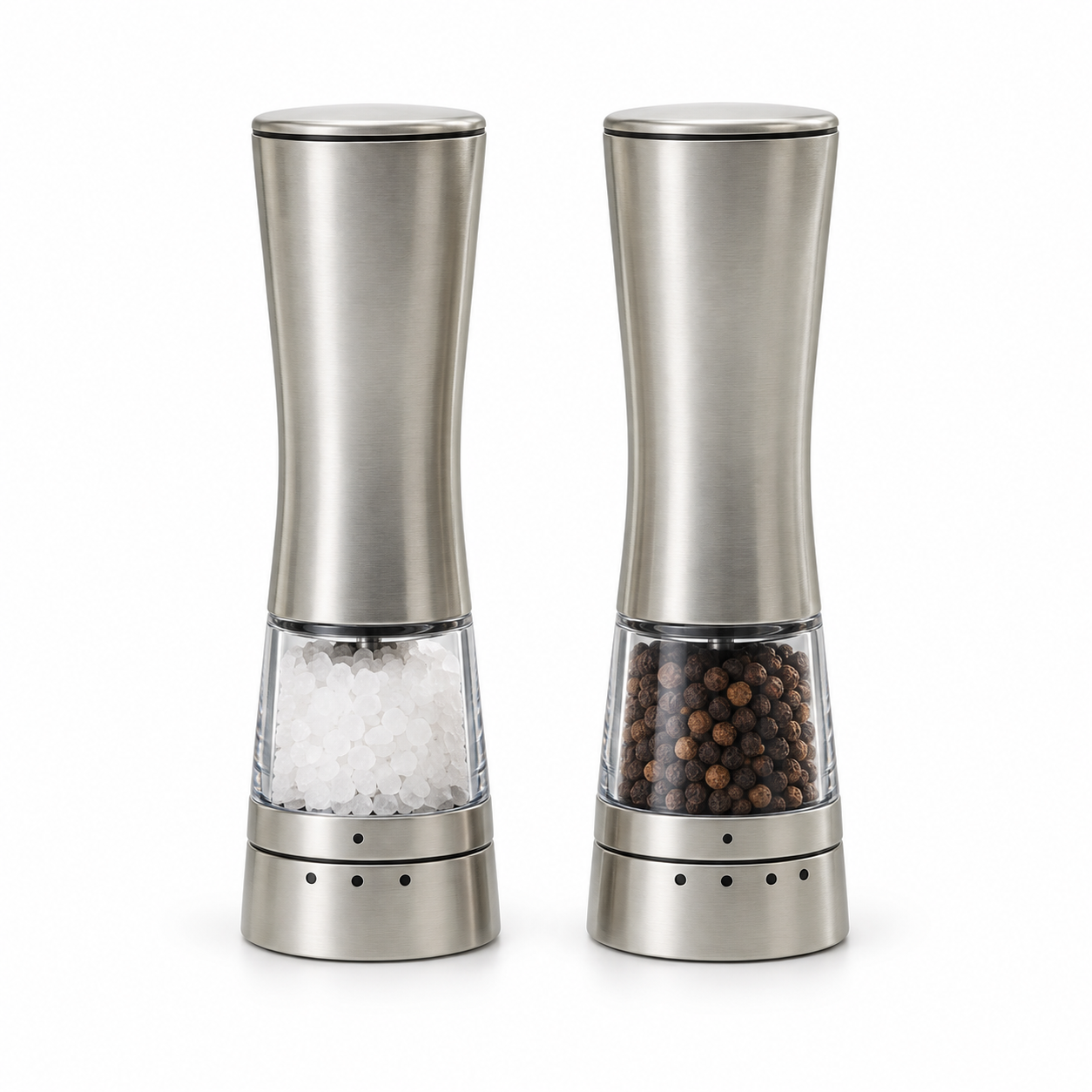 Cole & Mason Derwent Electronic Pepper Mill - Stainless Steel & Acrylic